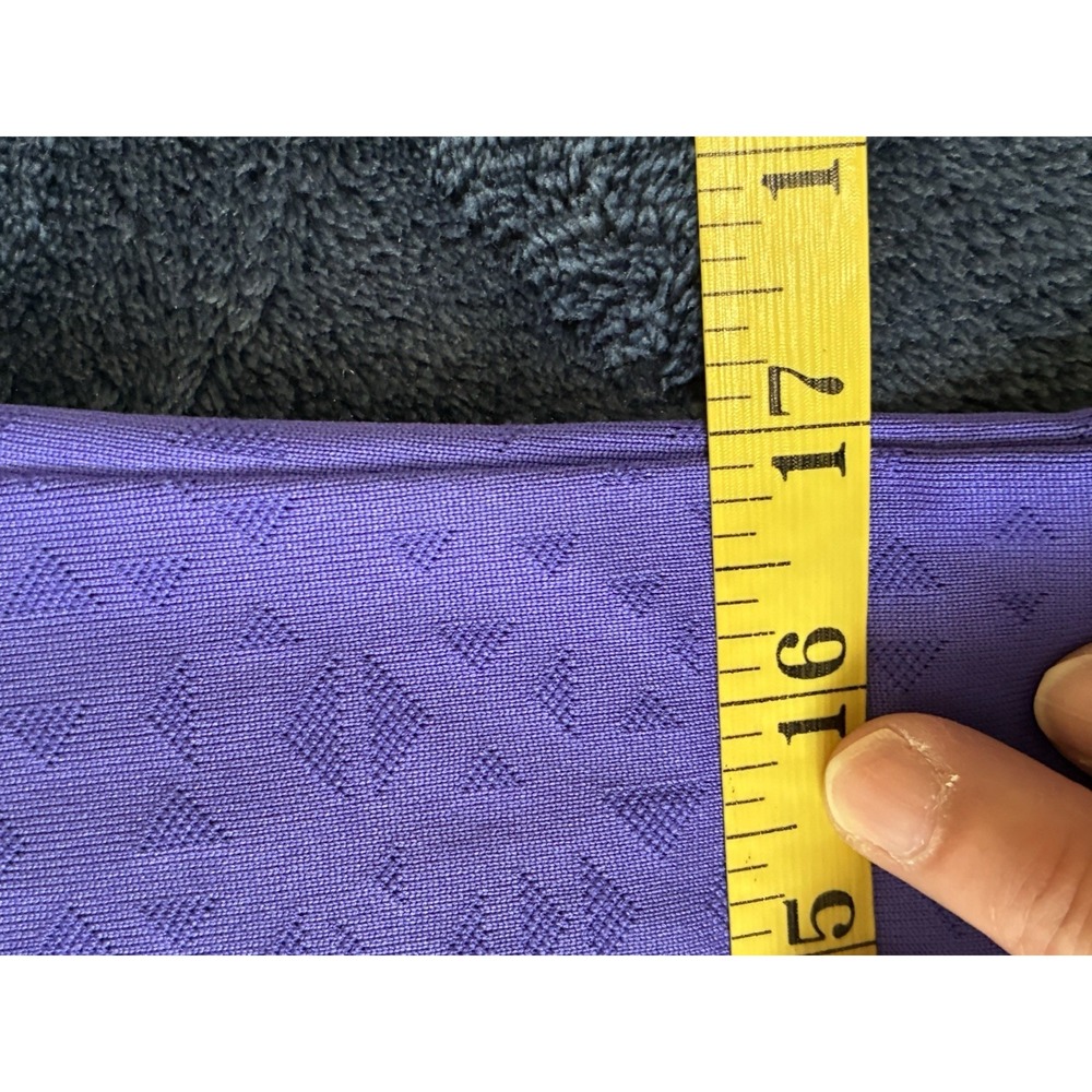 Reebok Geometric Purple Racer Back Tank Size Medium (E15) - Picture 4 of 7